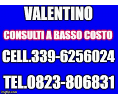 Valentino VISTO IN TV consulti basso costo no gratis no perditempo