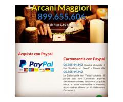 Arcani Maggiori 06.955.44.342 con PayPal ricarica a 0.40 min.