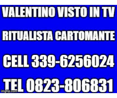 Valentino visto in tv ritualista cartomante