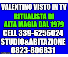 Valentino visto in tv cartomante ritualista europeo