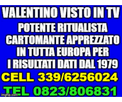 Valentino visto in tv potente ritualista cartomante dal 1979