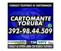 Solo aiuti & consigli concreti grazie all’alta professionalità del Cartomante YORUBA'