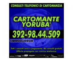 Da circa 30 anni il Cartomante YORUBA' si dedica alla lettura dei Tarocchi