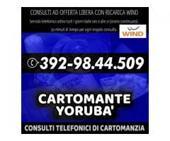 Consulto di Cartomanzia con offerta libera (ricarica telefonica WIND) - Cartomante Yoruba'
