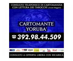 ★Cartomanzia professionale a offerta libera★Consulti telefonici personalizzati★Cartomante Yoruba'★