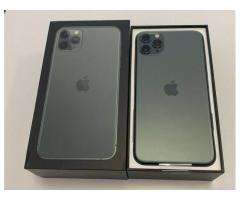 Apple iPhone 11 Pro 64GB €500,iPhone 11 Pro Max 64GB €530 ,iPhone XS 64GB €350,iPhone XS Max 64GB